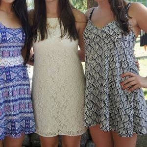 Black and white leaves dress!